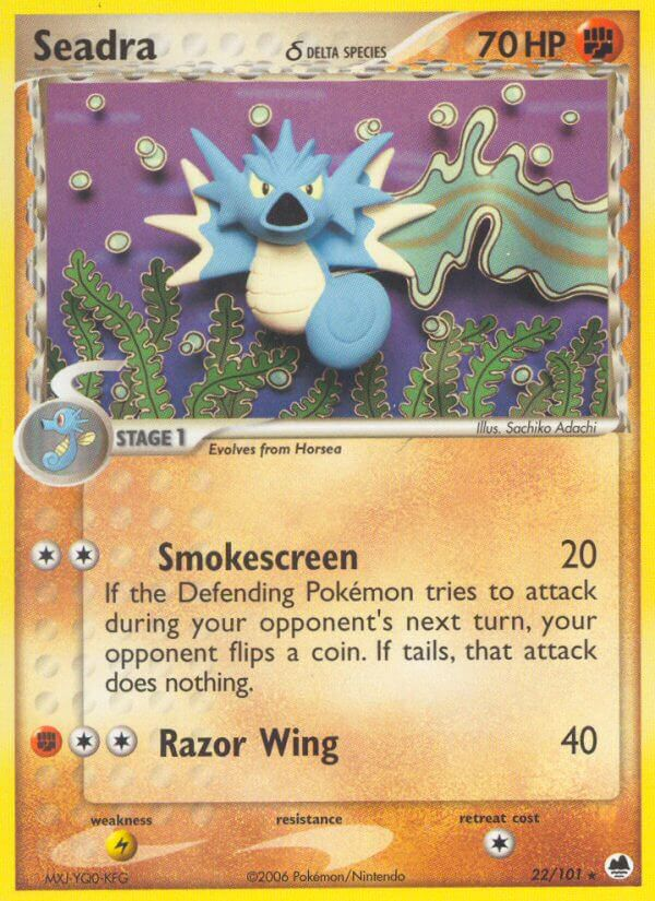 Seadra δ Pokémon card