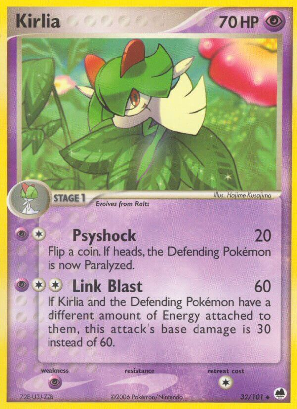Kirlia Pokémon card