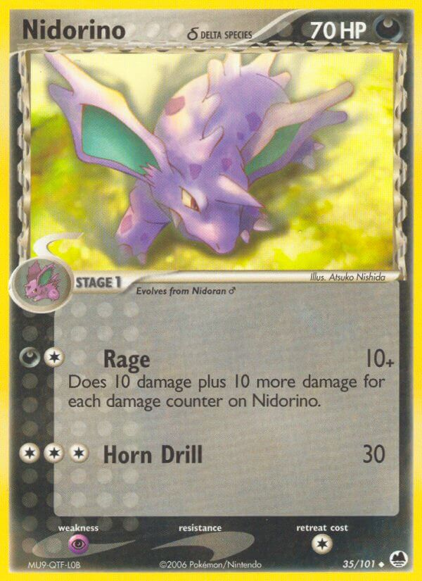 Nidorino δ Pokémon card