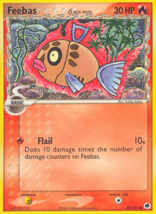 Feebas δ Pokémon card