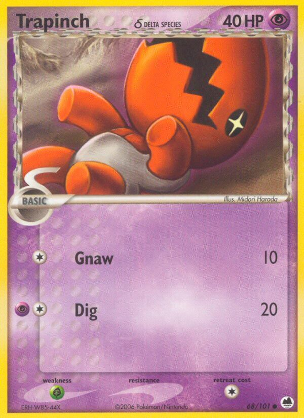 Trapinch δ Pokémon card