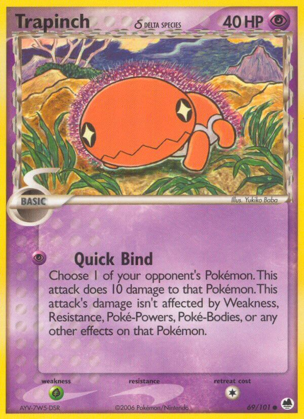Trapinch δ Pokémon card