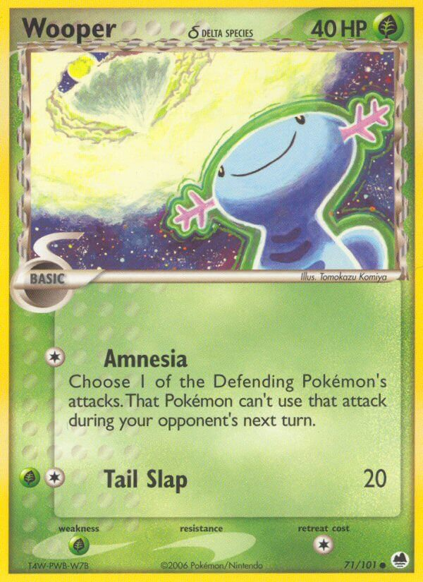 Wooper δ Pokémon card