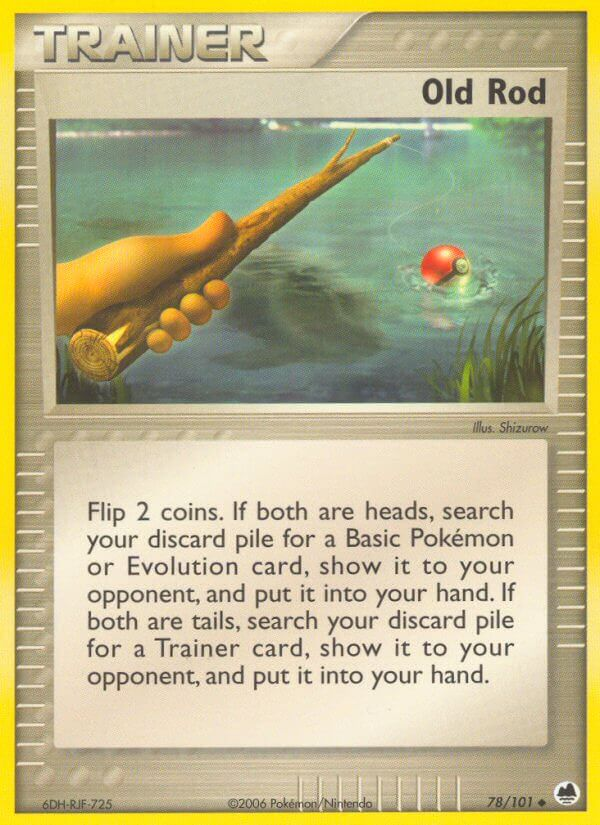 Old Rod Pokémon card