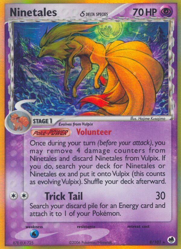 Ninetales δ Pokémon card
