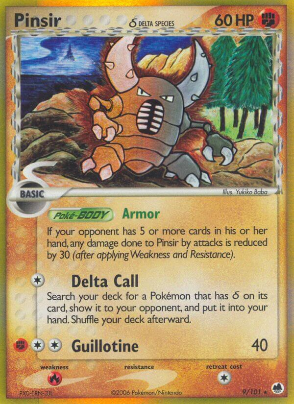 Pinsir δ Pokémon card