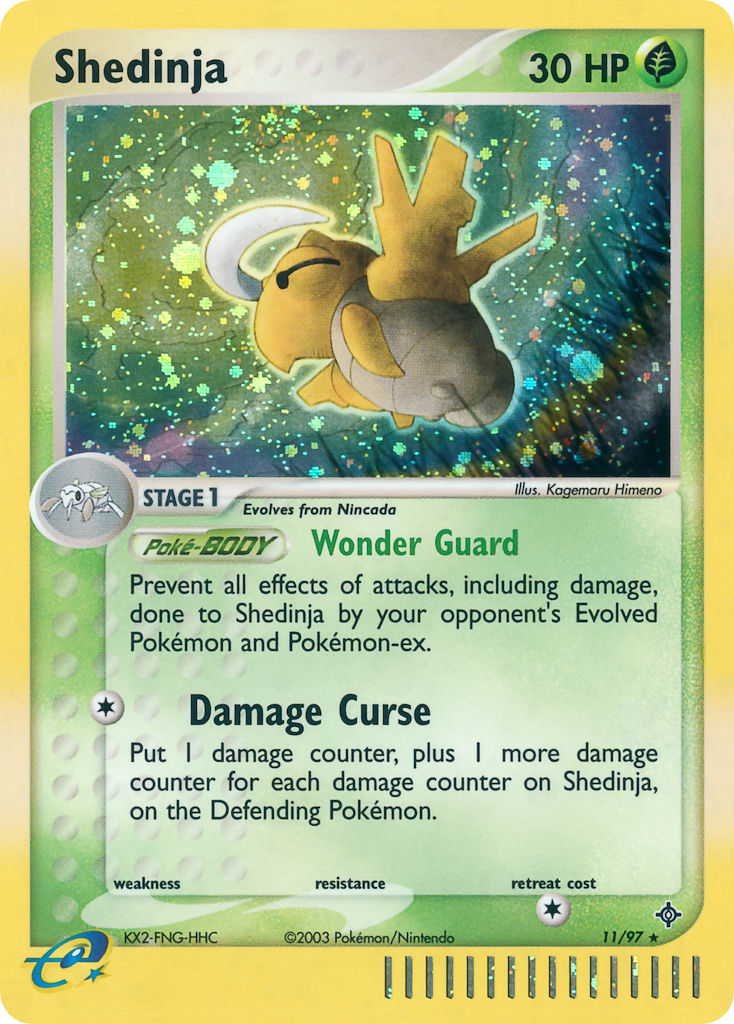 Shedinja Pokémon card