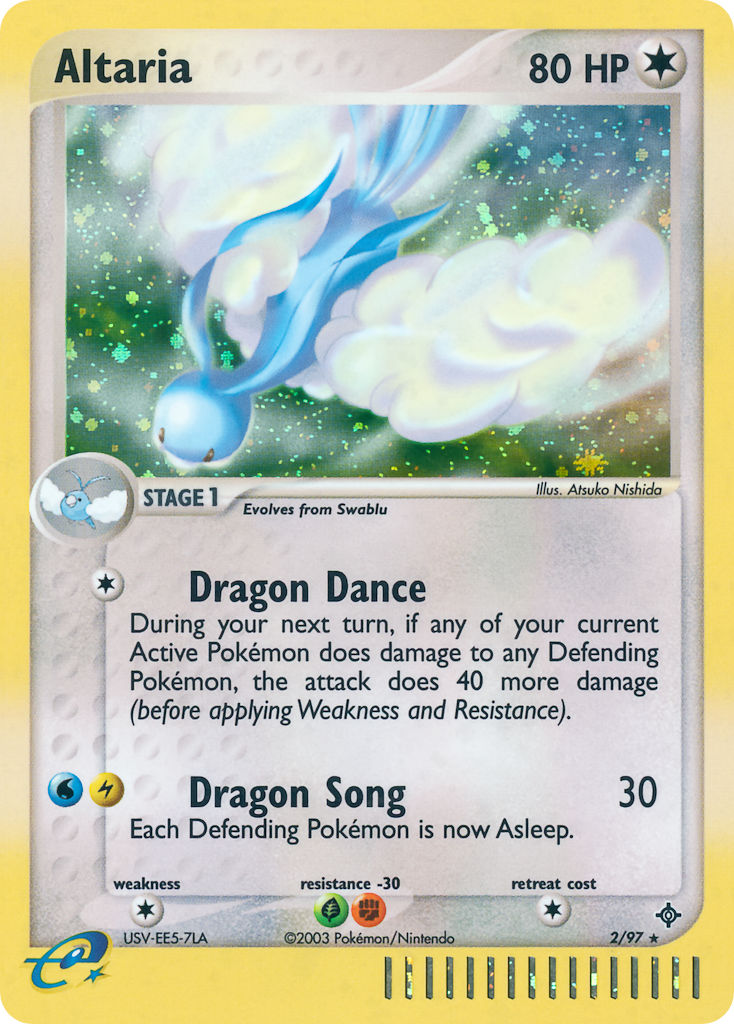 Altaria Pokémon card