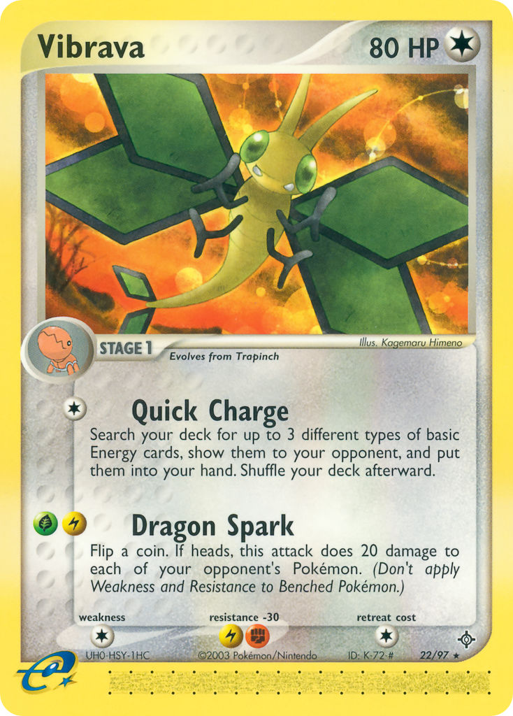 Vibrava Pokémon card