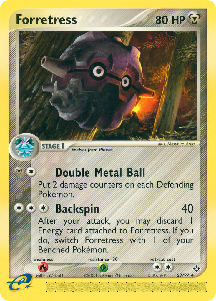 Forretress Pokémon card
