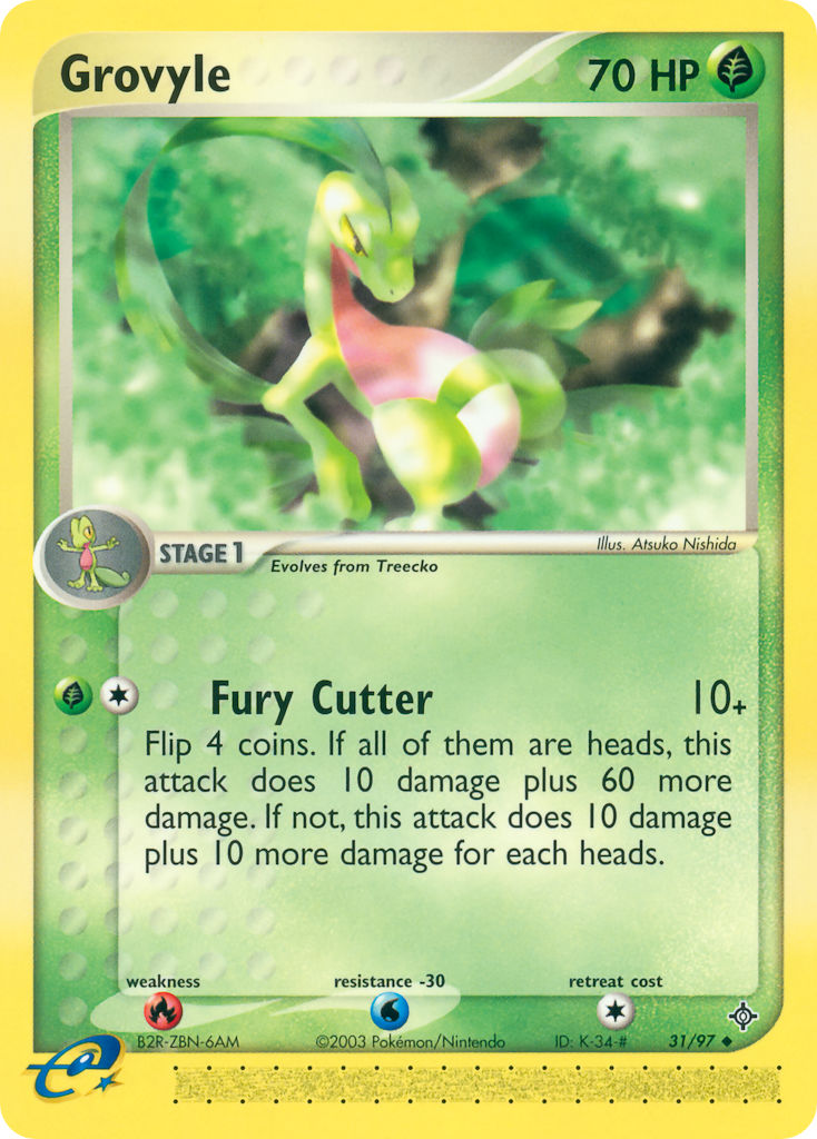 Grovyle Pokémon card