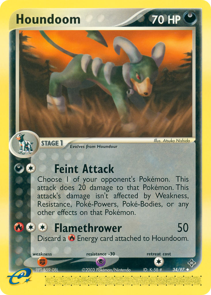 Houndoom Pokémon card