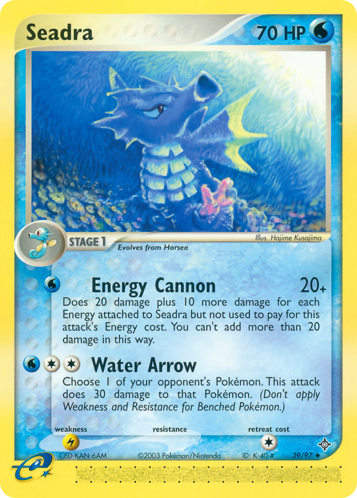 Seadra Pokémon card