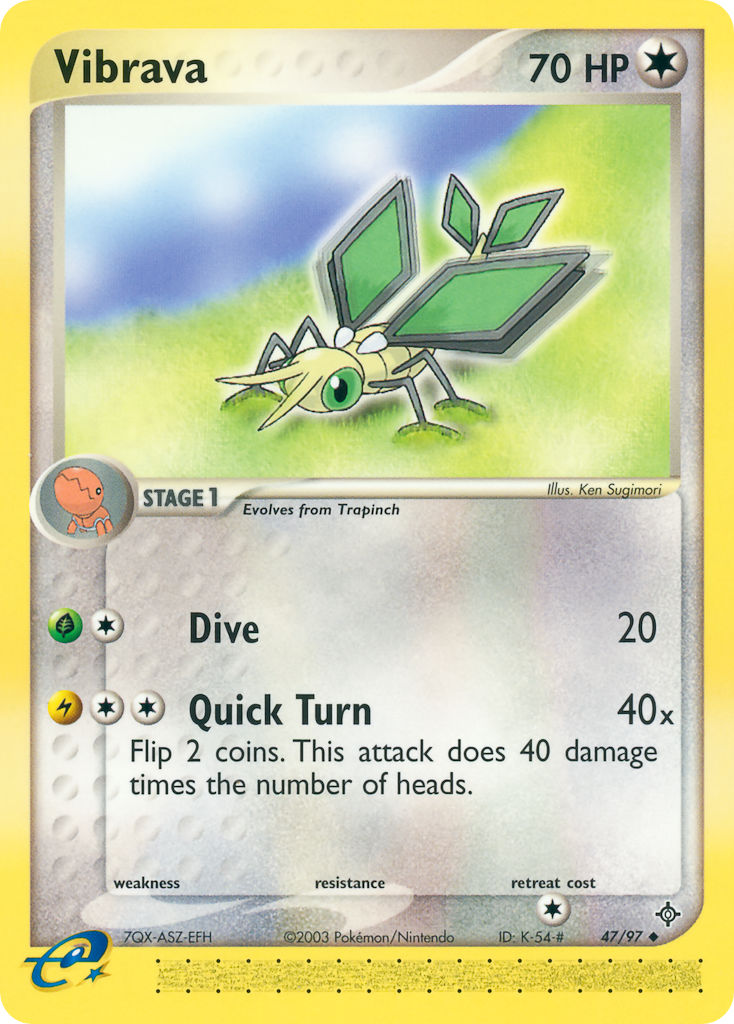 Vibrava Pokémon card