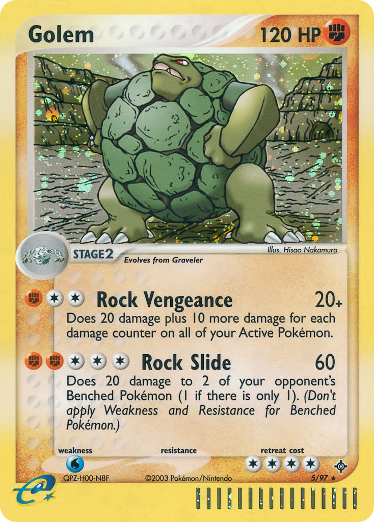 Golem Pokémon card