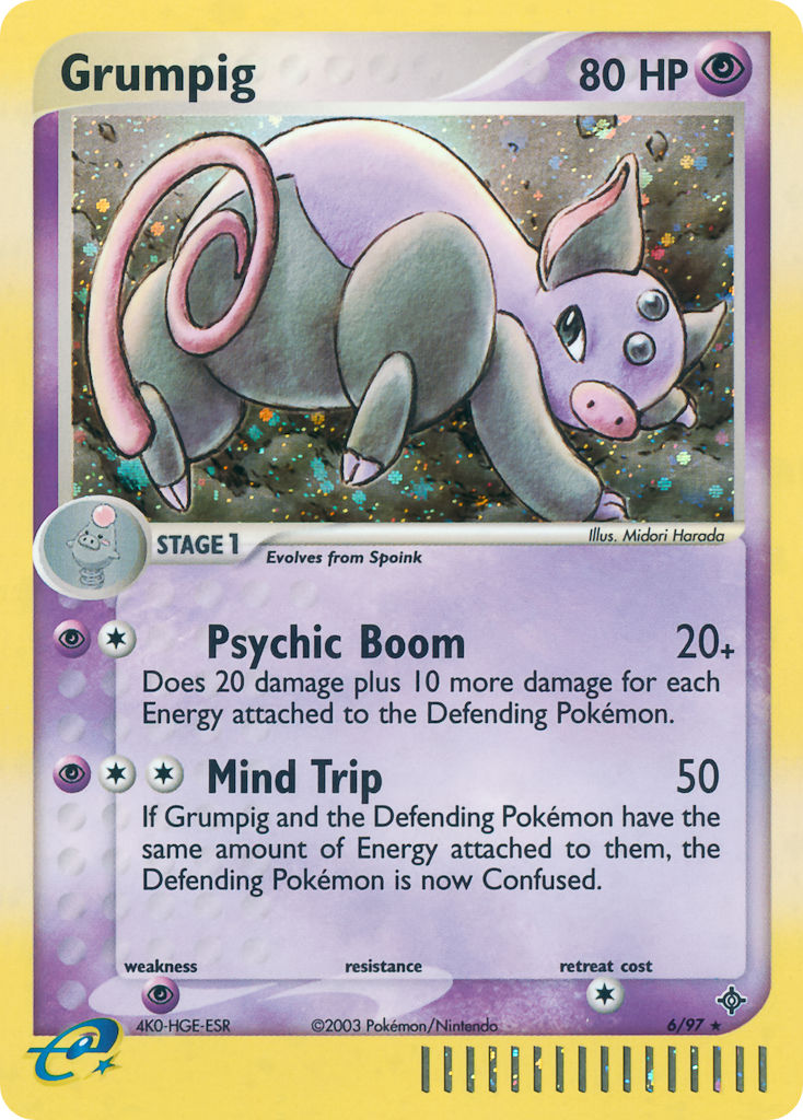 Grumpig Pokémon card