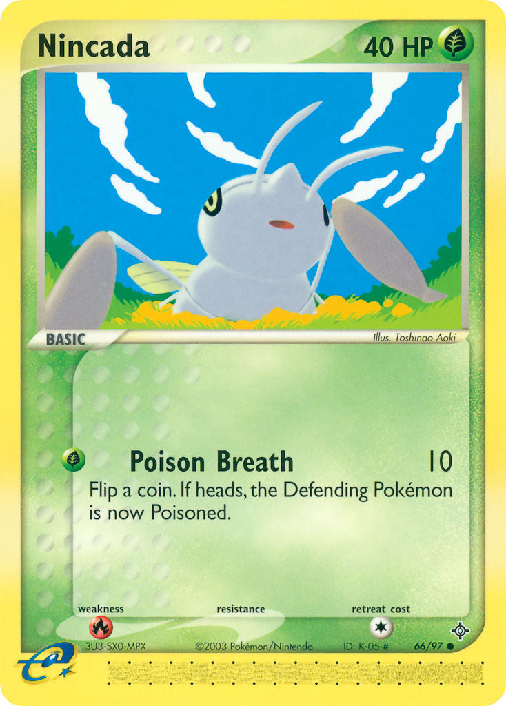 Nincada Pokémon card