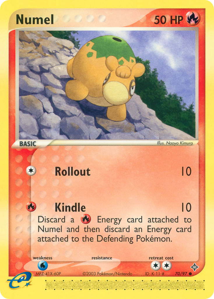Numel Pokémon card