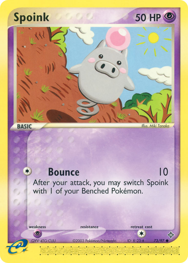 Spoink Pokémon card