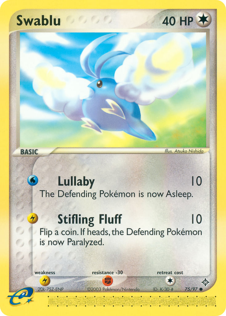 Swablu Pokémon card
