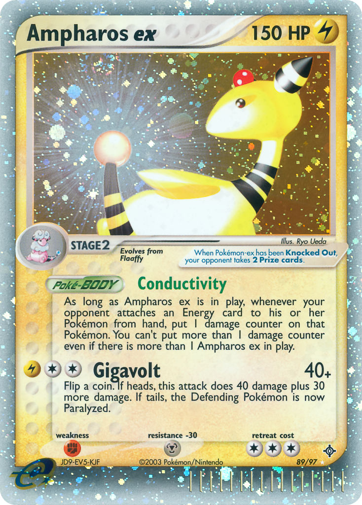 Ampharos ex Pokémon card