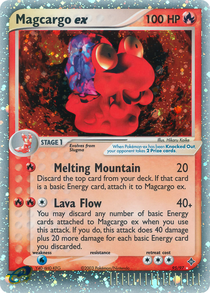 Magcargo ex Pokémon card