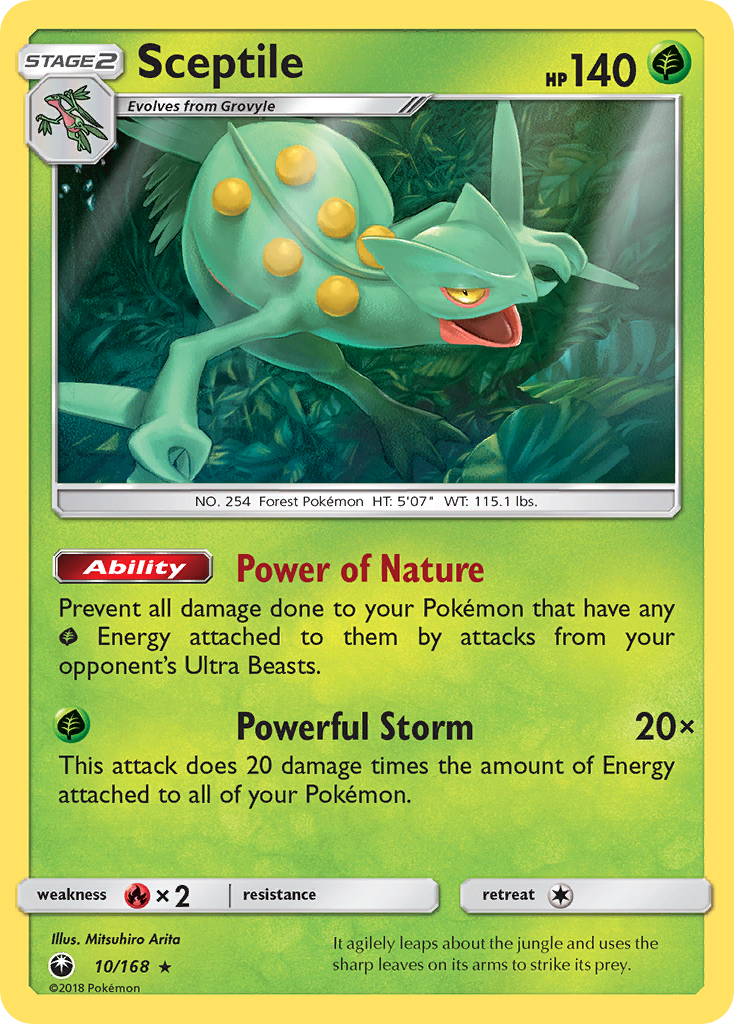 Sceptile Pokémon card