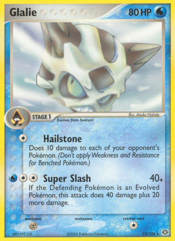 Glalie Pokémon card