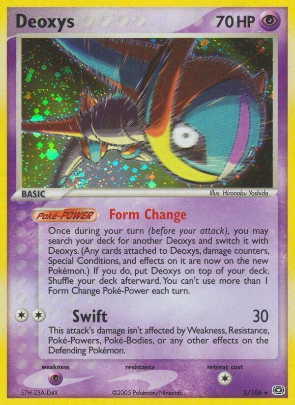 Deoxys Pokémon card