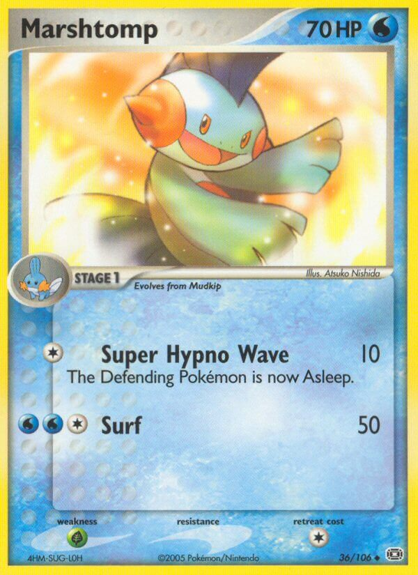 Marshtomp Pokémon card