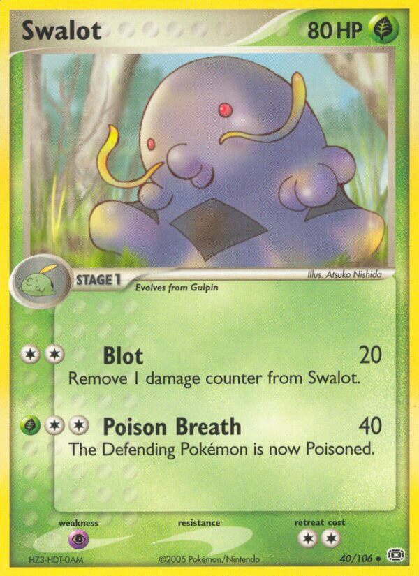 Swalot Pokémon card