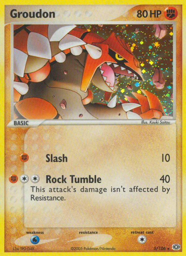 Groudon Pokémon card