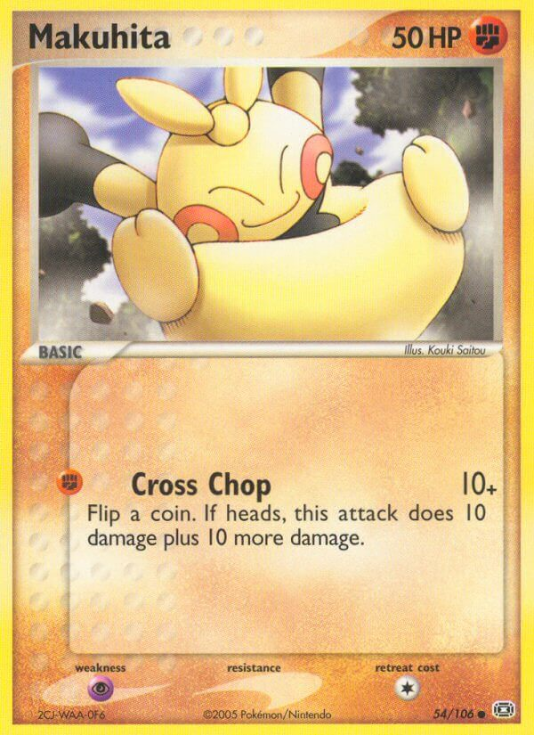 Makuhita Pokémon card