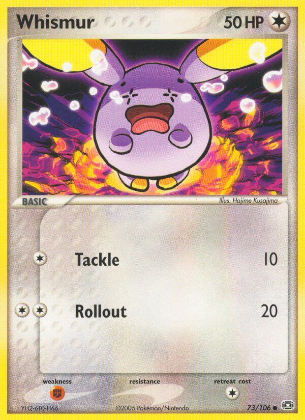 Whismur Pokémon card