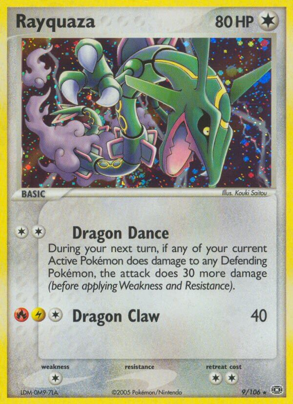 Rayquaza Pokémon card
