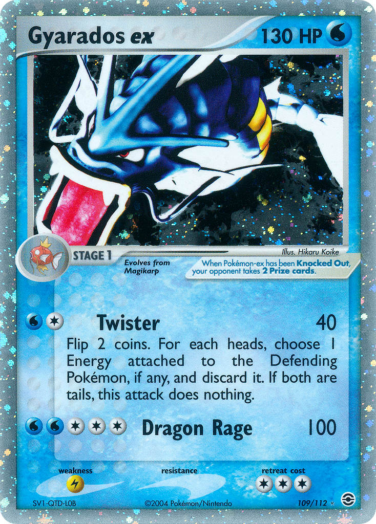 Gyarados ex Pokémon card