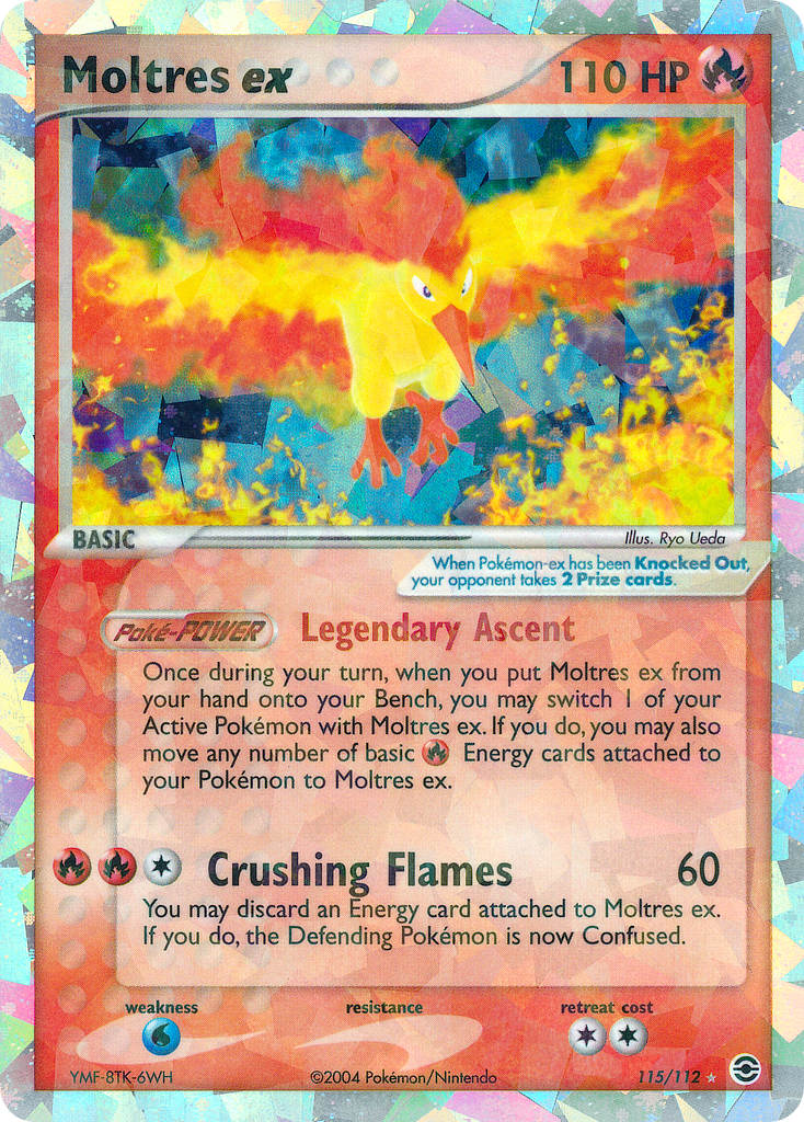 Moltres ex Pokémon card