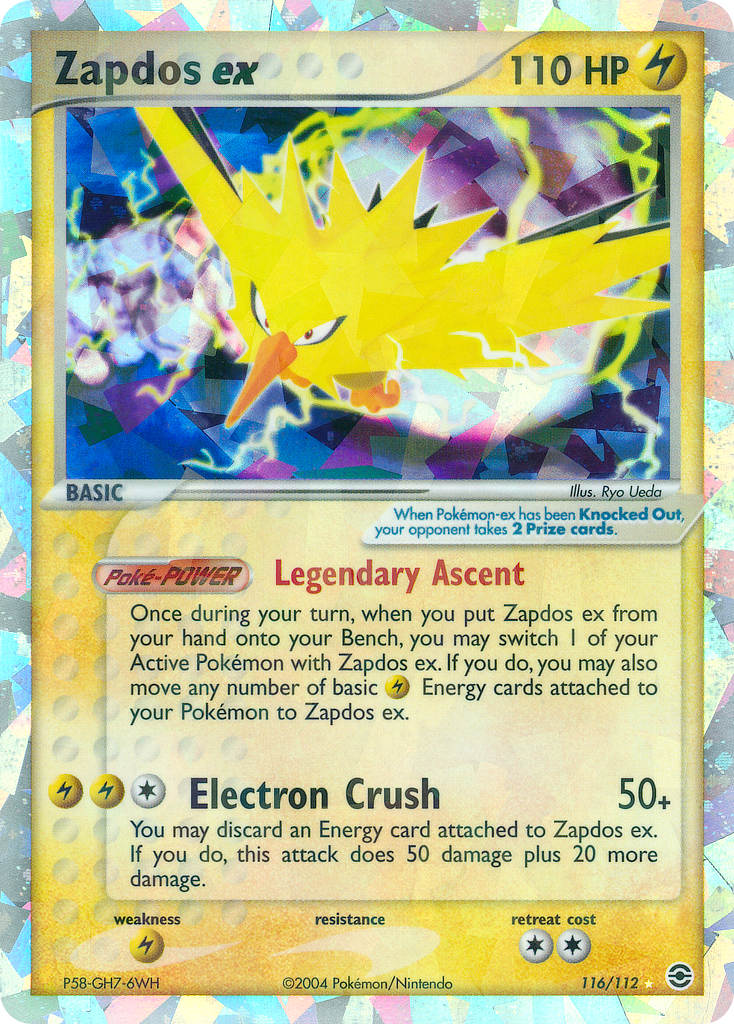 Zapdos ex Pokémon card