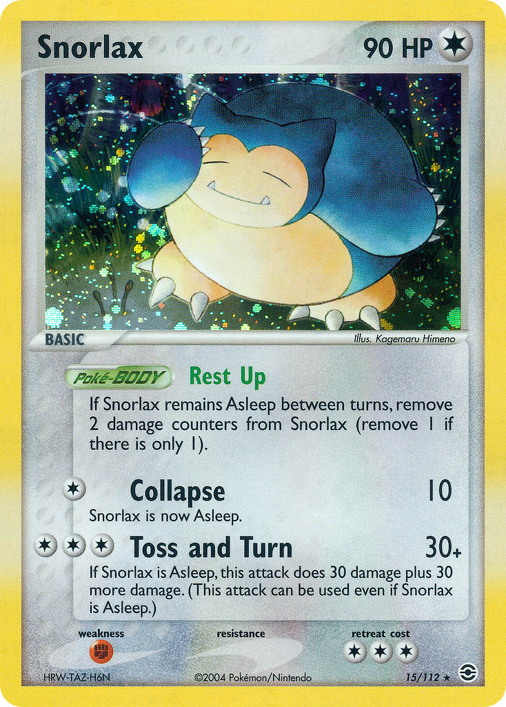 Snorlax Pokémon card