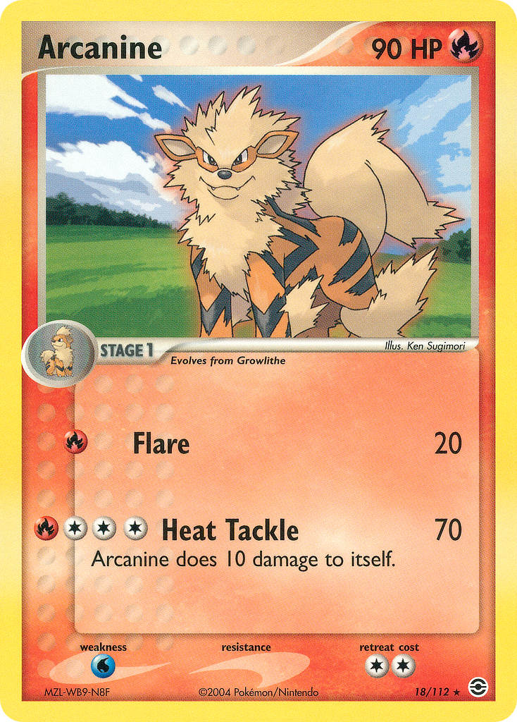 Arcanine Pokémon card