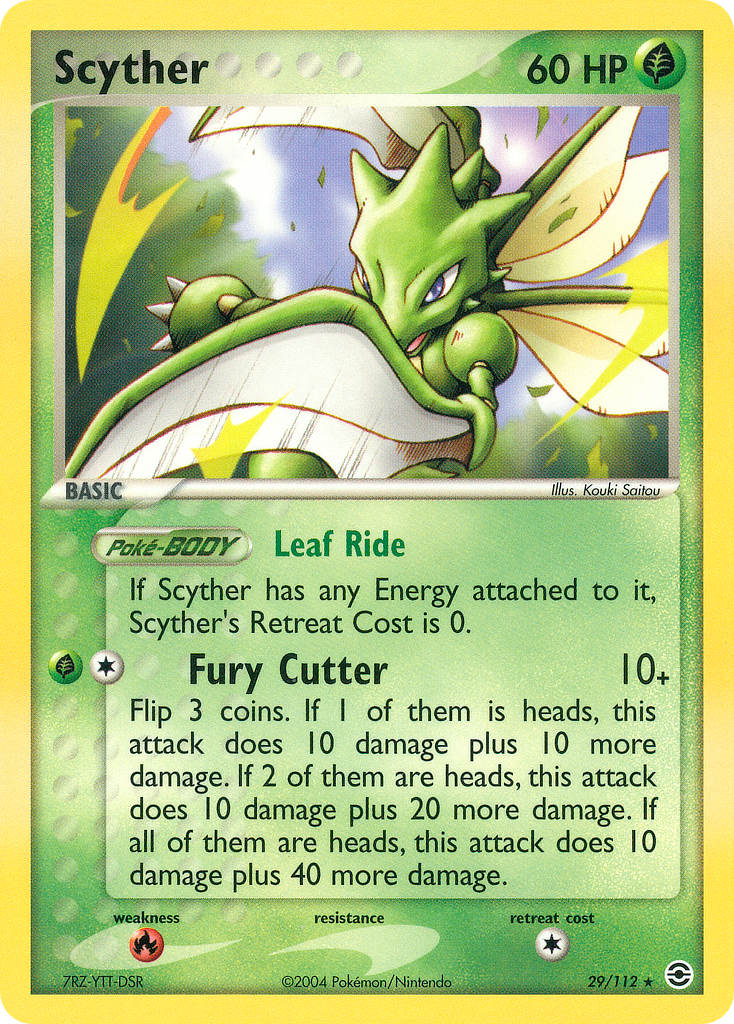 Scyther Pokémon card