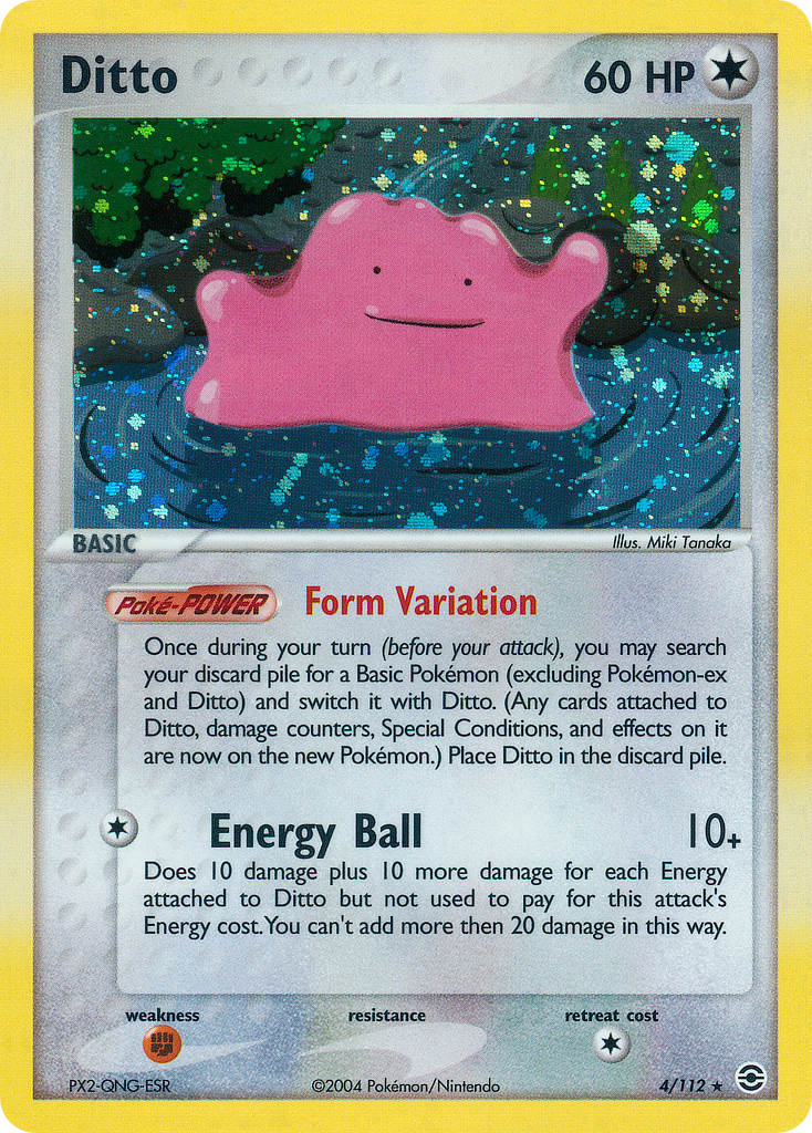Ditto Pokémon card