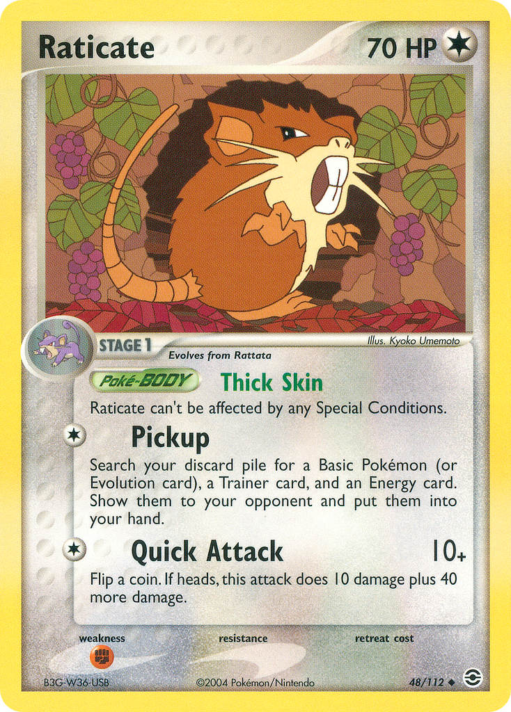 Raticate Pokémon card