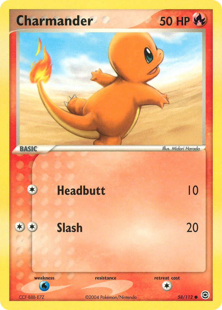 Charmander Pokémon card