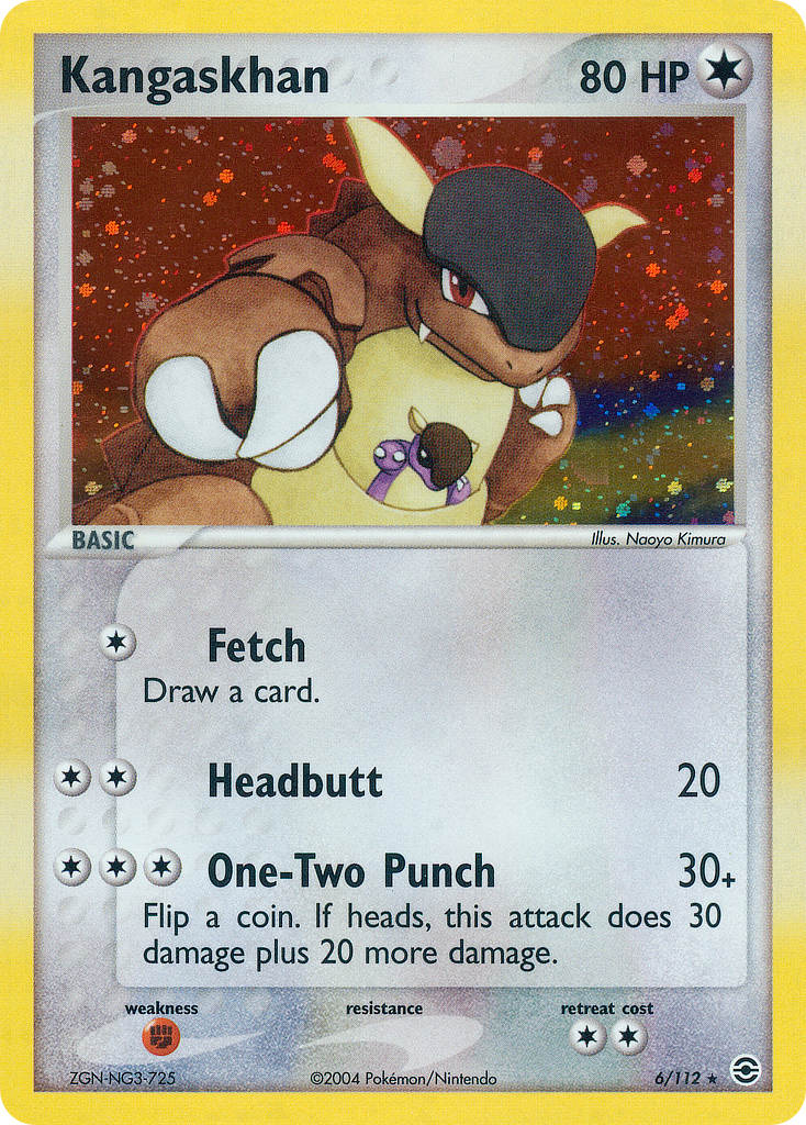 Kangaskhan Pokémon card