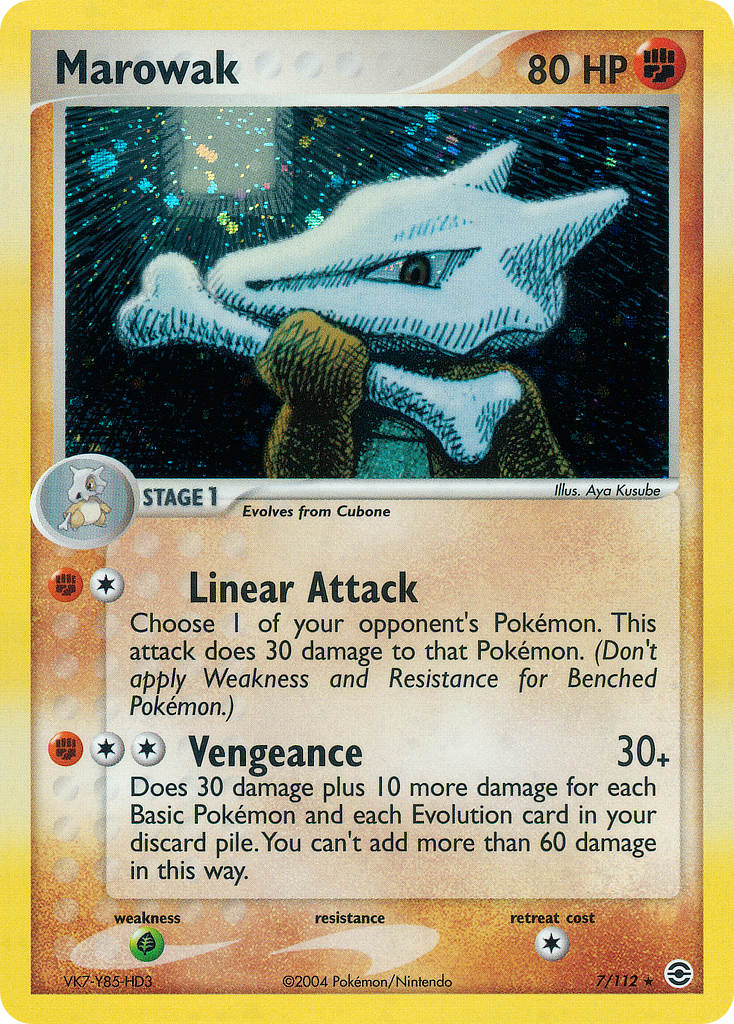 Marowak Pokémon card