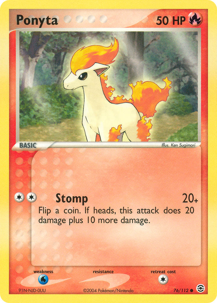 Ponyta Pokémon card