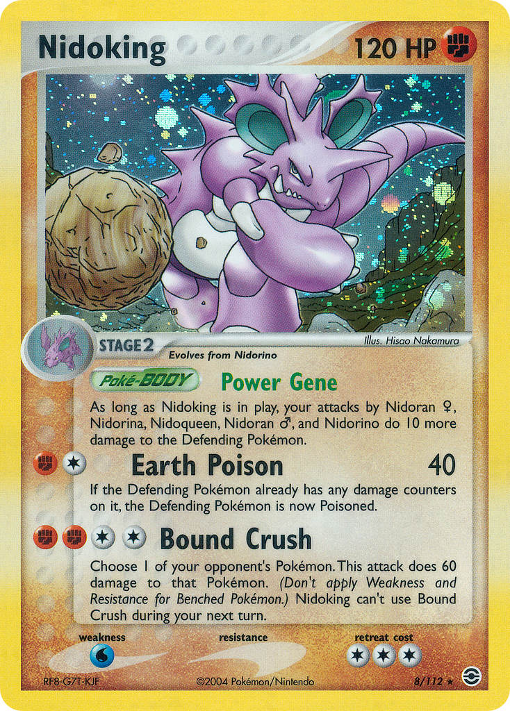 Nidoking Pokémon card