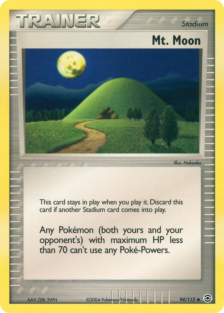 Mt. Moon Pokémon card