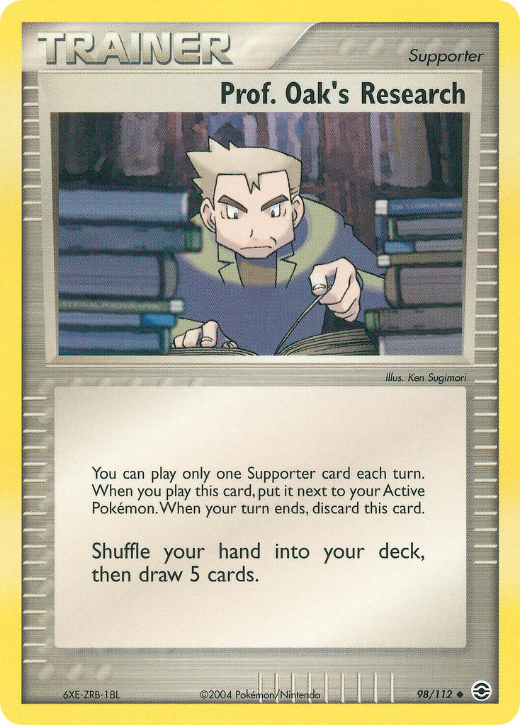 Prof. Oak's Research Pokémon card